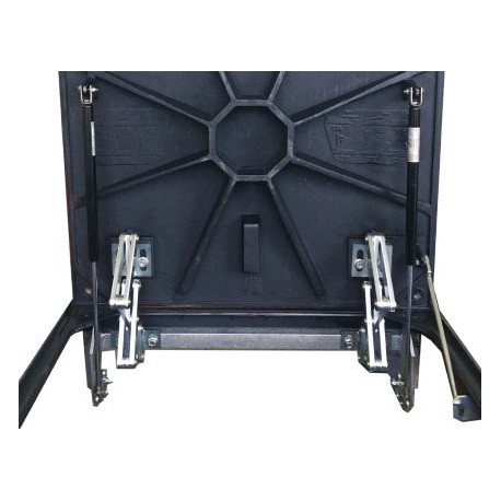 Litinový poklop  TETRA  1000 x 1000 mm D 400 - hydraulický