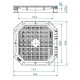 Poklop litinový KAMENICE - Studniční šestihranný