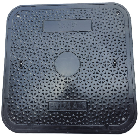 Poklop KOMPOZIT 700 x 700 mm, tř. A 15 - vodotěsný