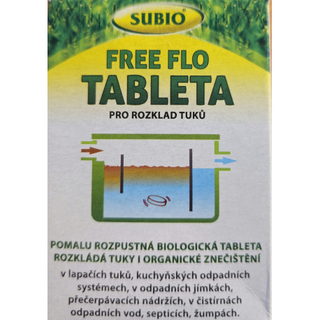 Free Flo Tableta  - Biologický čistič tukových lapačů a odpadů