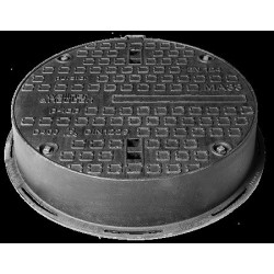 Litinový poklop P-TOP 600 D 400 - vodotěsný