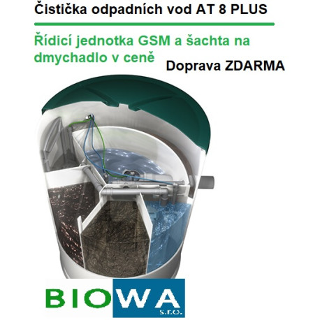 Čistička odpadních vod AT 8 PLUS -GSM - doprava zdarma