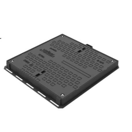 Litinový poklop TETRA 800x800mm B 125 - vodotěsný