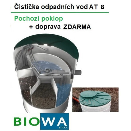 Čistička odpadních vod - poklop pochozí AT 8
