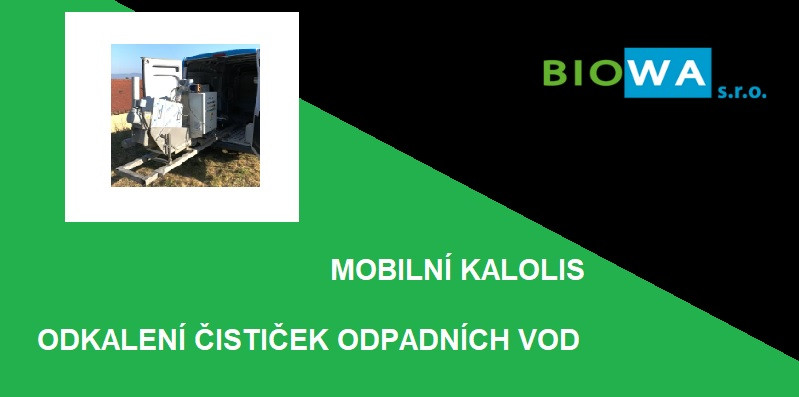 Mobilní kaolis - ODKALENÍ ČISTIČEK ODPADNÍCH VOD
